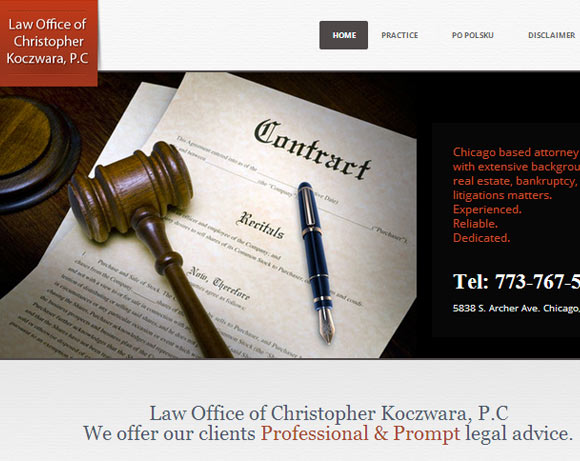 responsive website for law office