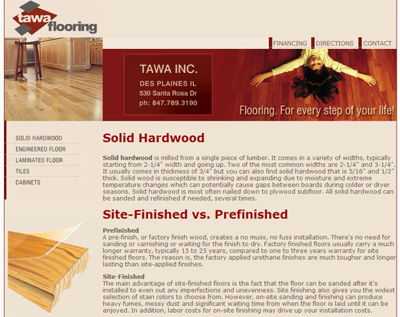 website for flooring services